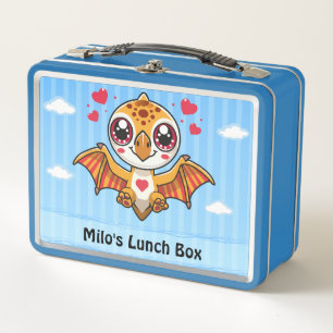 Personalised Flying Dinosaur Lunch Box – Add Name