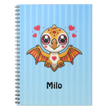 Personalised Flying Dinosaur Notebook – Add Name