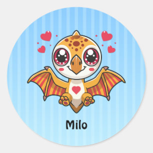 Personalised Flying Dinosaur Stickers