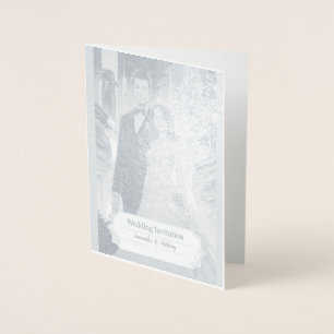 Personalised Foil Wedding Card