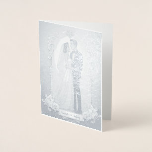 Personalised Foil Wedding Card