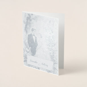 Personalised Foil Wedding Card