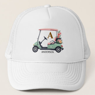 Personalised Folar Golf Club Name Trucker Hat 