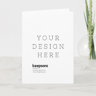 Personalised Folded Greeting Card