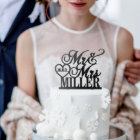 Personalised Food Safe Wedding Cake Topper  