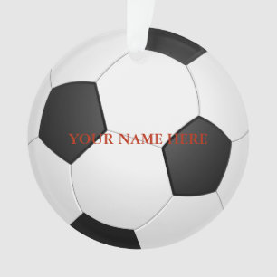 Personalised Foot Ball Name Christmas Ornament