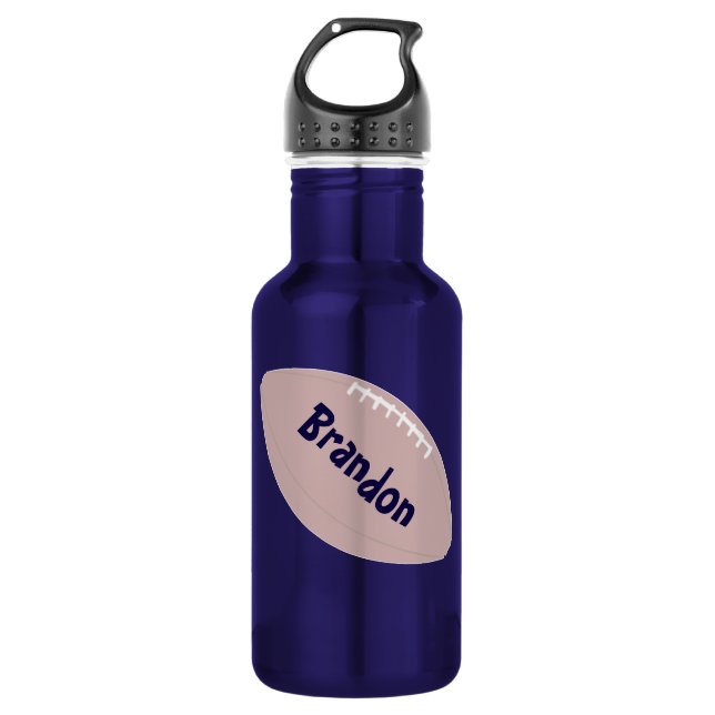 Personalised Football 532 Ml Water Bottle (Front)
