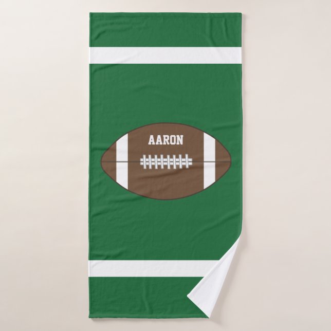 Personalised Football Bath Towel (Bath Towel)