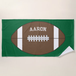 Personalised Football Beach Towel 