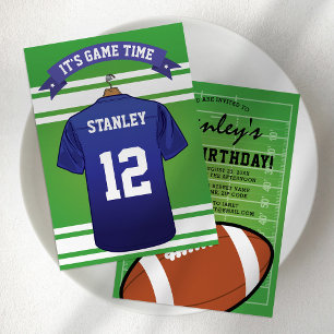 Personalised Football Birthday Party Invitation