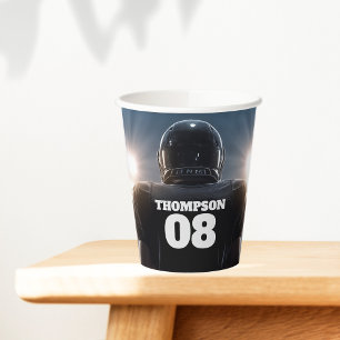 Personalised Football Birthday Party Paper Cups