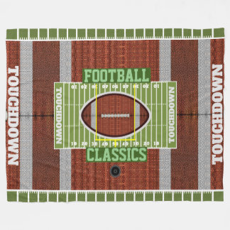 Personalised Football Classics Fleece Blanket