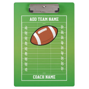 Personalised Football Field Coach Clipboard