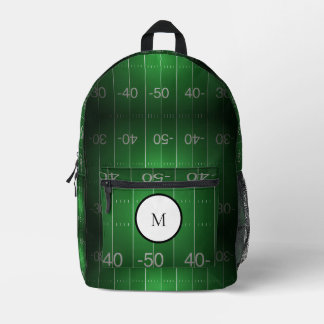 Personalised Football Field Printed Backpack