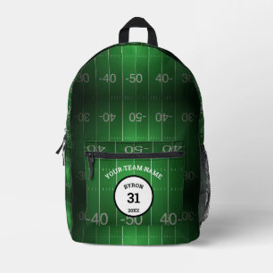 Personalised Football Field Printed Backpack