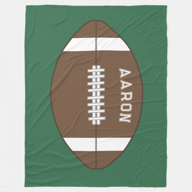 Personalised Football Fleece Blanket  (Front)