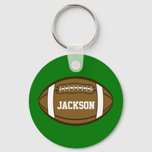 Personalised Football for Boys who love Sports Key Ring