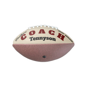 Personalised football for coach - thank you gift