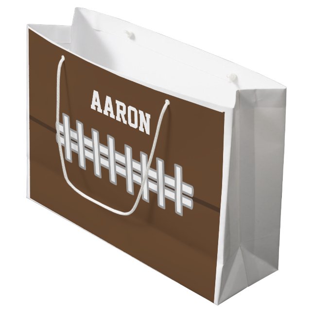 Personalised Football Gift Bag (Front Angled)