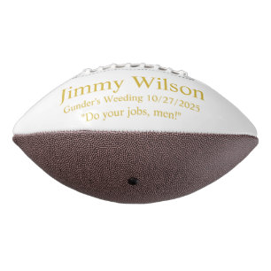 Personalised Football, Groomsmen Gift, Ring Bearer Football