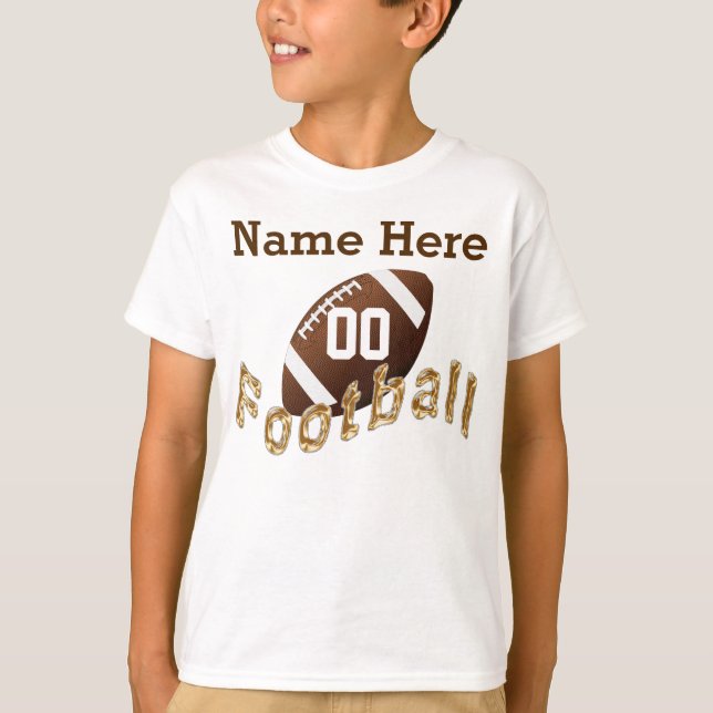 Personalised Football Jerseys for Kids NAME NUMBER T-Shirt (Front)