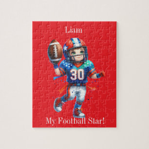 Personalised football jigsaw puzzle