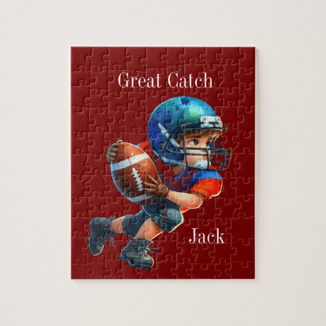 Personalised football jigsaw puzzle (Vertical)