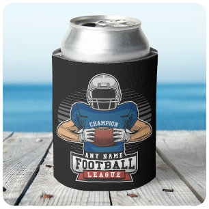 Personalised Football League Player Team Champ Can Cooler