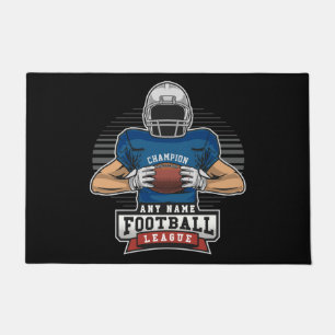 Personalised Football League Player Team Champ Doormat