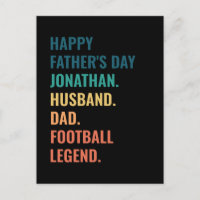 Personalised Football Legend Husband Father's Day