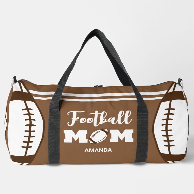Personalised Football Mum Mother's Day Duffle Bag (Front)