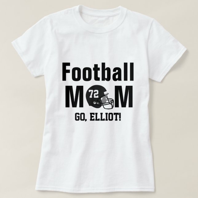 Personalised Football Mum Shirt (Design Front)