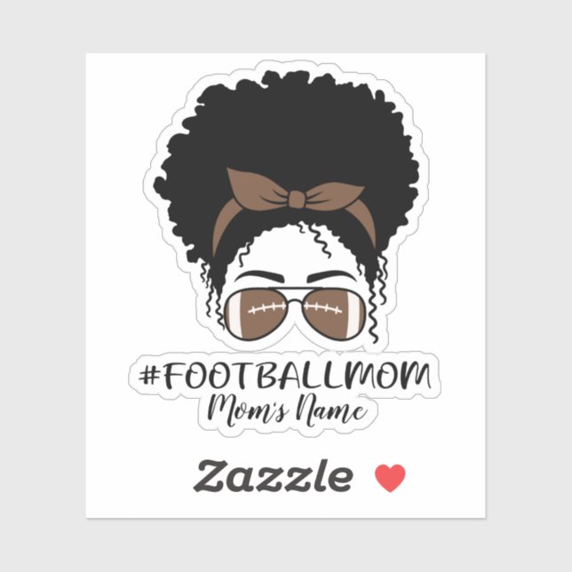 Personalised Football Mum Sticker (Sheet)