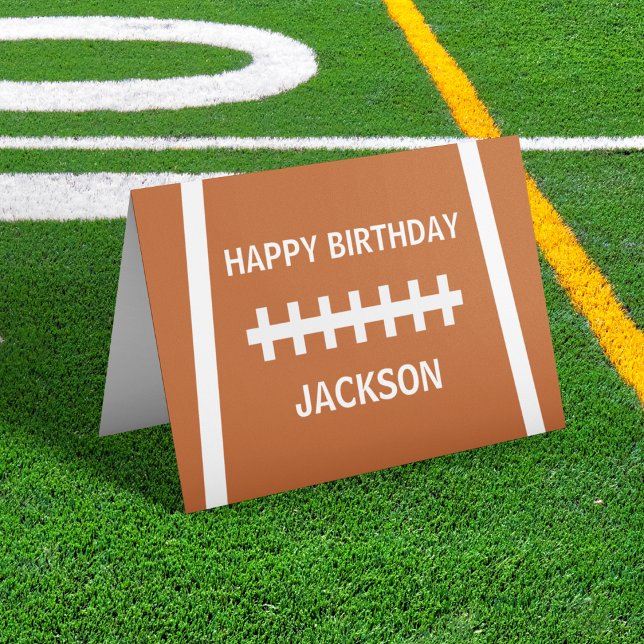 Personalised Football Player Ball Happy Birthday Card (Creator Uploaded)