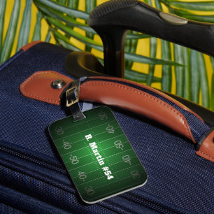 Personalised Football Player Monogrammed ID Tag