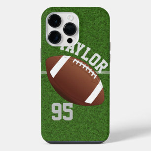 Personalised football player Name and Number iPhone 14 Pro Max Case