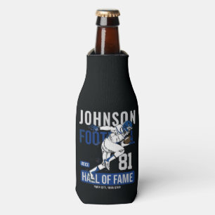 Personalised Football PLAYER Team NUMBER Sports Bottle Cooler
