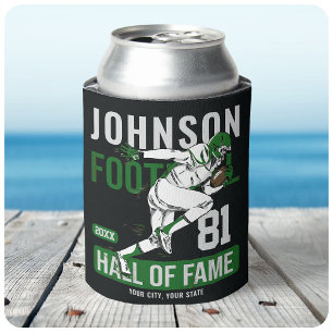 Personalised Football PLAYER Team NUMBER Sports Can Cooler