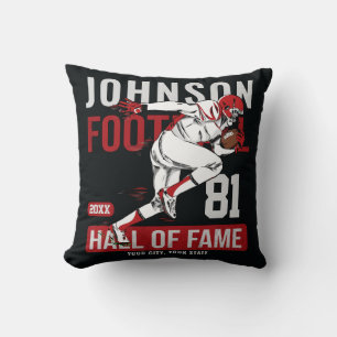Personalised Football PLAYER Team NUMBER Sports  Cushion