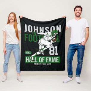 Personalised Football PLAYER Team NUMBER Sports Fleece Blanket