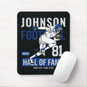 Personalised Football PLAYER Team NUMBER Sports Mouse Pad