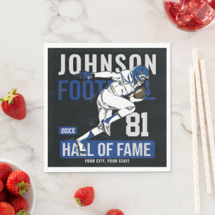 Personalised Football PLAYER Team NUMBER Sports Napkin
