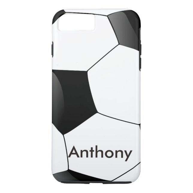 Personalised Football Saucer Ball white & Black Case-Mate iPhone Case (Back)