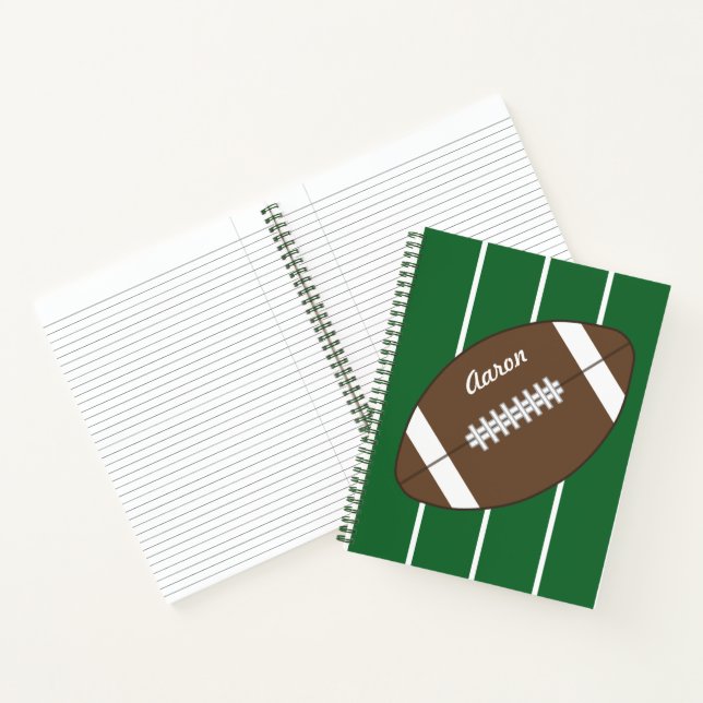 Personalised Football School Class Gift Notebook (Inside)