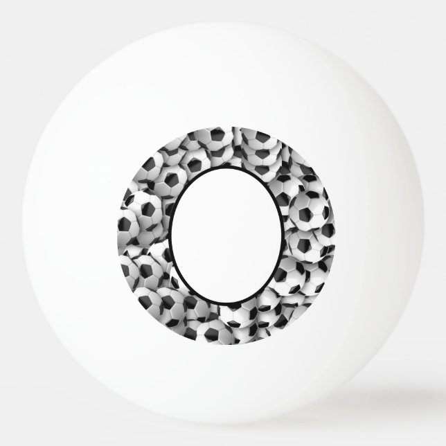 Personalised Football Soccer themed Ping Pong Ball (Front)