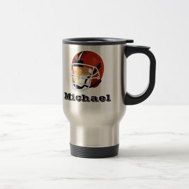 Personalised  Football Travel Mug (Right)