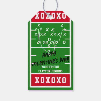 Personalised Football Valentine's Day Cards Gift Tags