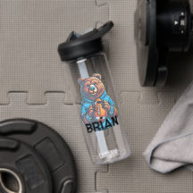 Personalised Football Water Bottle