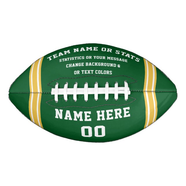 Personalised Footballs, Green Football, Customise Football (Front)