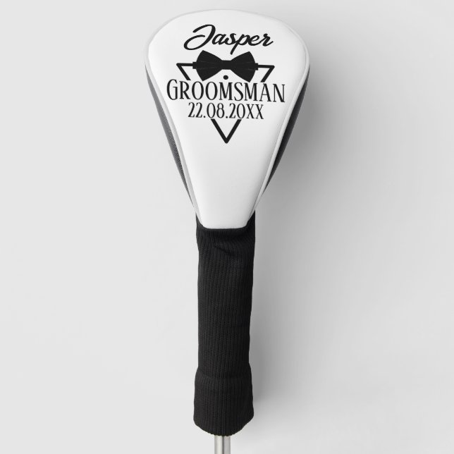 Personalised for Groomsman Golf Head Cover (Front)